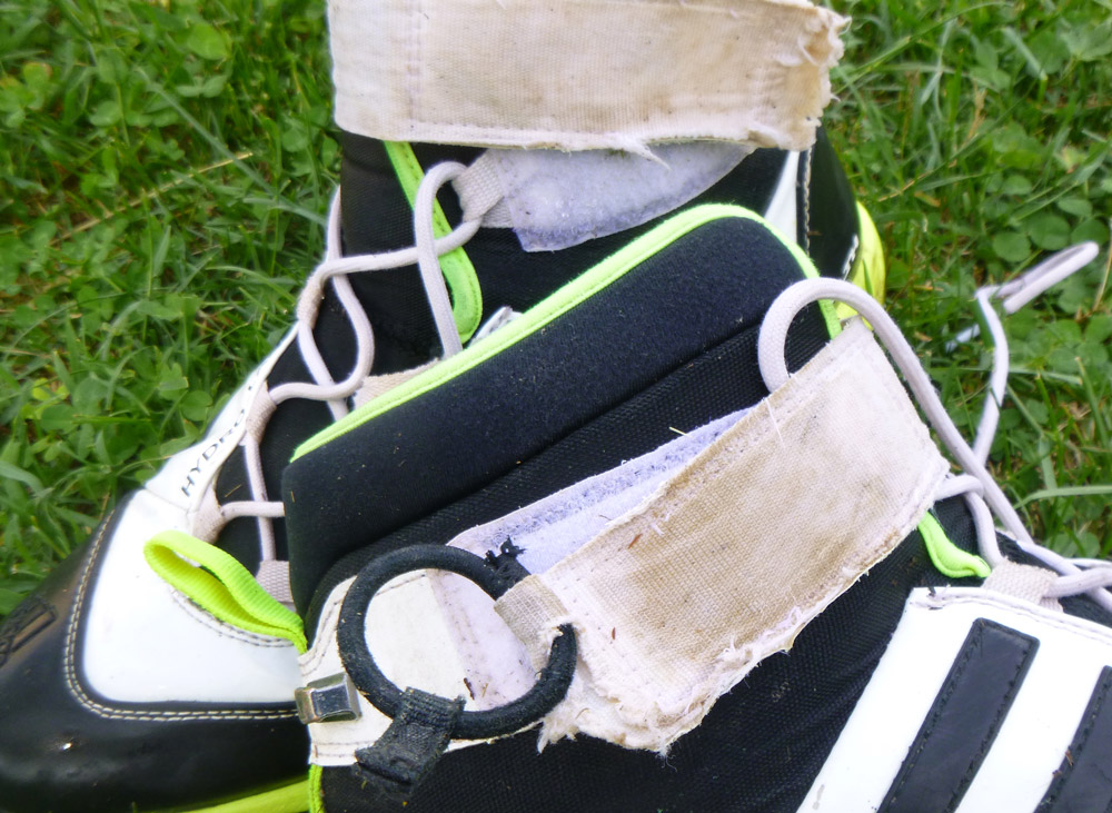 rotura de la cinta del tobillo en las botas de barrancos adidas terrex hydro lace